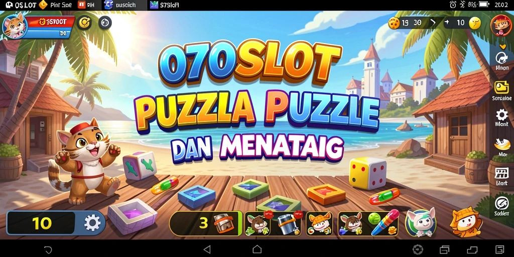 Tangkapan layar gameplay <strong>070SLOT</strong> menunjukkan keseruan menyusun puzzle yang menantang.