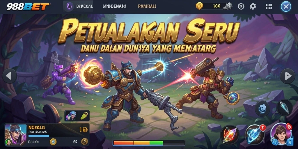 Gameplay seru 988BET menampilkan petualangan menantang dan grafik yang memukau.
