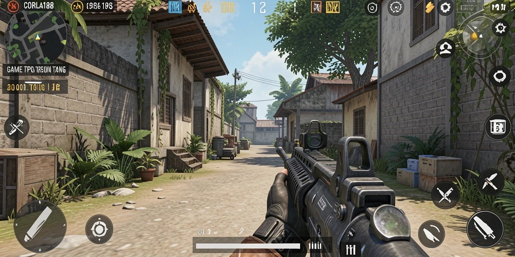 Tampilan gameplay seru dari CORLA188 yang penuh aksi.