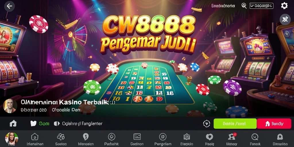 Tampilan gameplay CW8888 yang seru dan menarik di aplikasi Kasino.