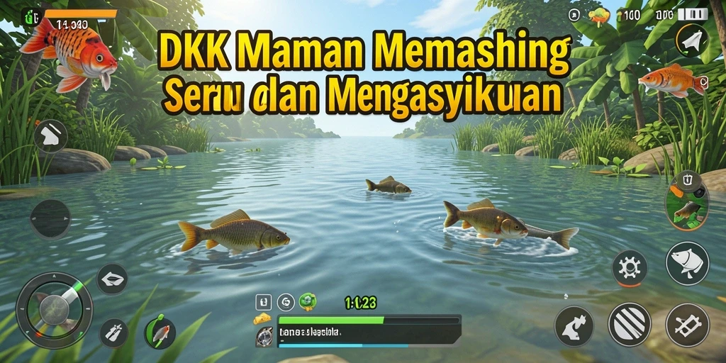 Tangkapan ikan yang spektakuler dalam gameplay DKK.
