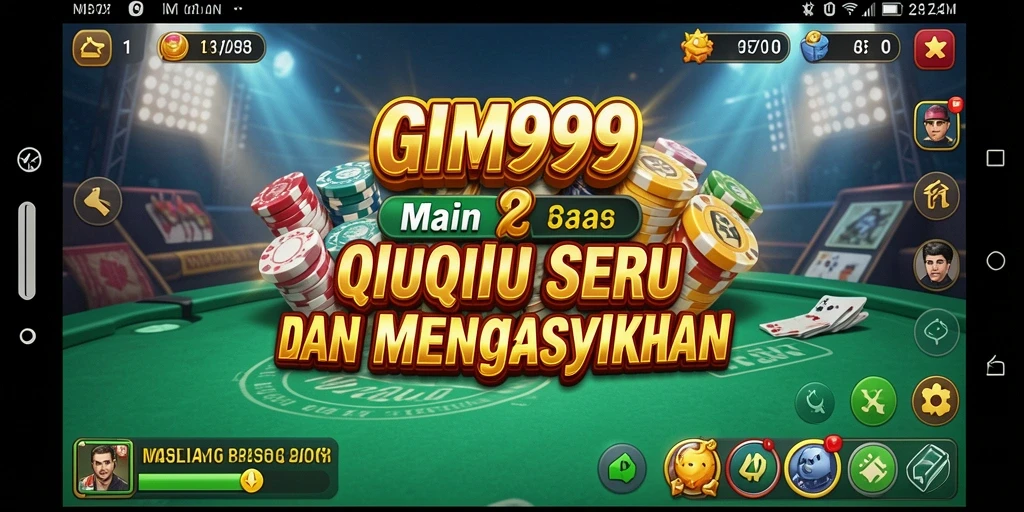Screenshot GIM999 menampilkan gameplay QiuQiu yang mendebarkan.