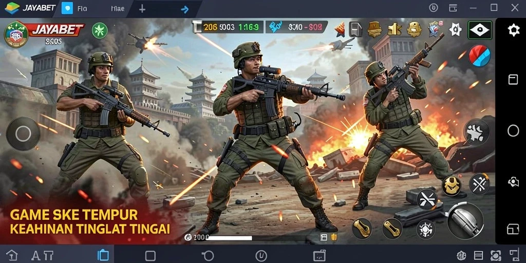 Tangkapan layar gameplay JAYABET yang penuh aksi dan strategi.