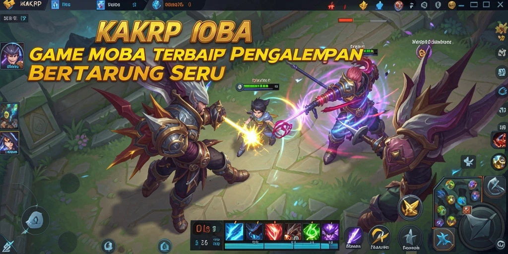 Screenshot gameplay KAKRP yang menampilkan aksi bertarung seru.