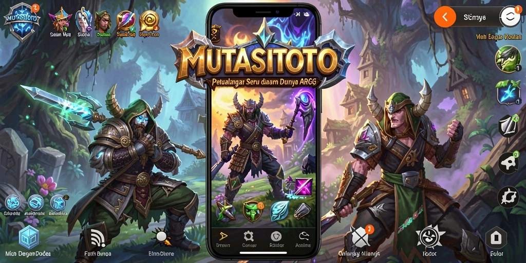 Screenshot yang menunjukkan aksi seru dalam gameplay ARPG MUTASITOTO.