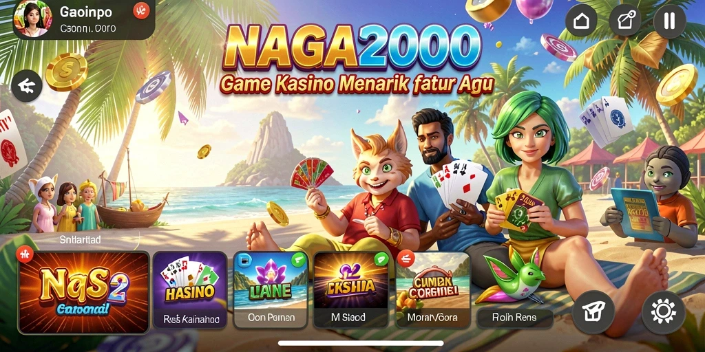 Tampilan gameplay kasino yang seru dan interaktif di NAGA2000.