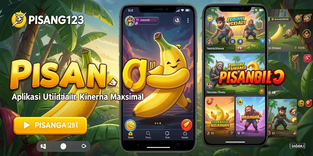 Tampilan antarmuka PISANG123 yang sederhana dan intuitif.
