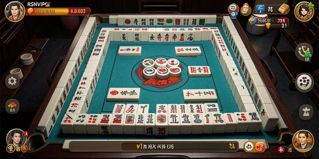 Gameplay RSNVIP6 menampilkan papan Mahjong yang penuh warna dan menarik.