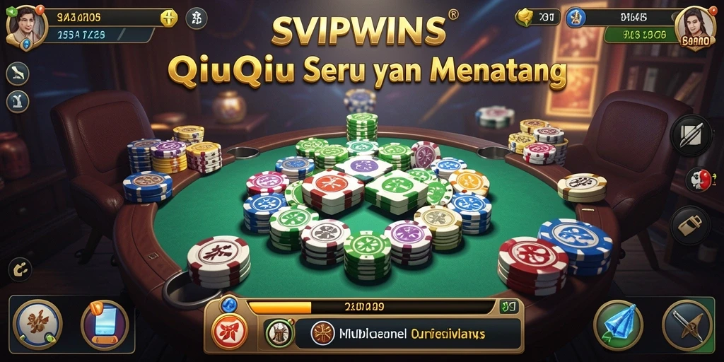 Screenshot gameplay QiuQiu SVIPWINS yang mendebarkan.